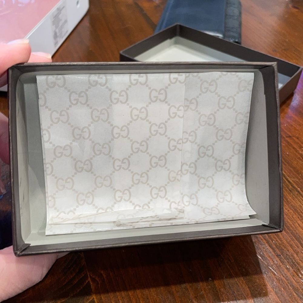 Gucci GG Leather/Canvas Britt Key Holder and Wallet set. Black/silver WLT2 - Picture 15 of 15